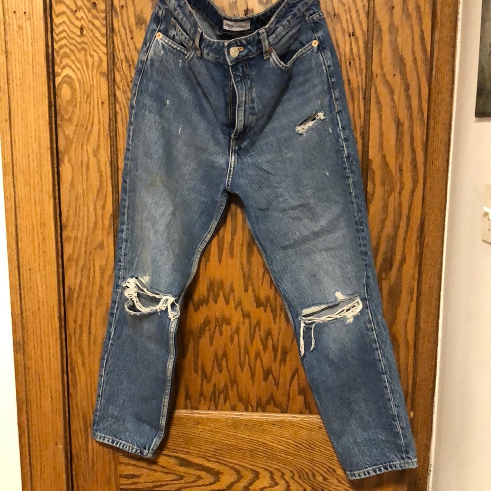Zara ripped jeans